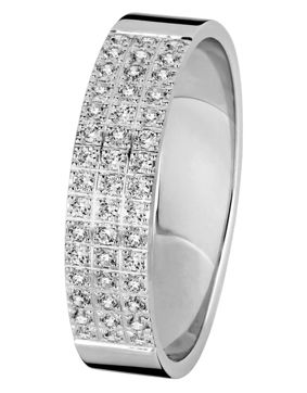 Kohinoor white gold Nova 4.5 mm diamond ring 033-614V-22