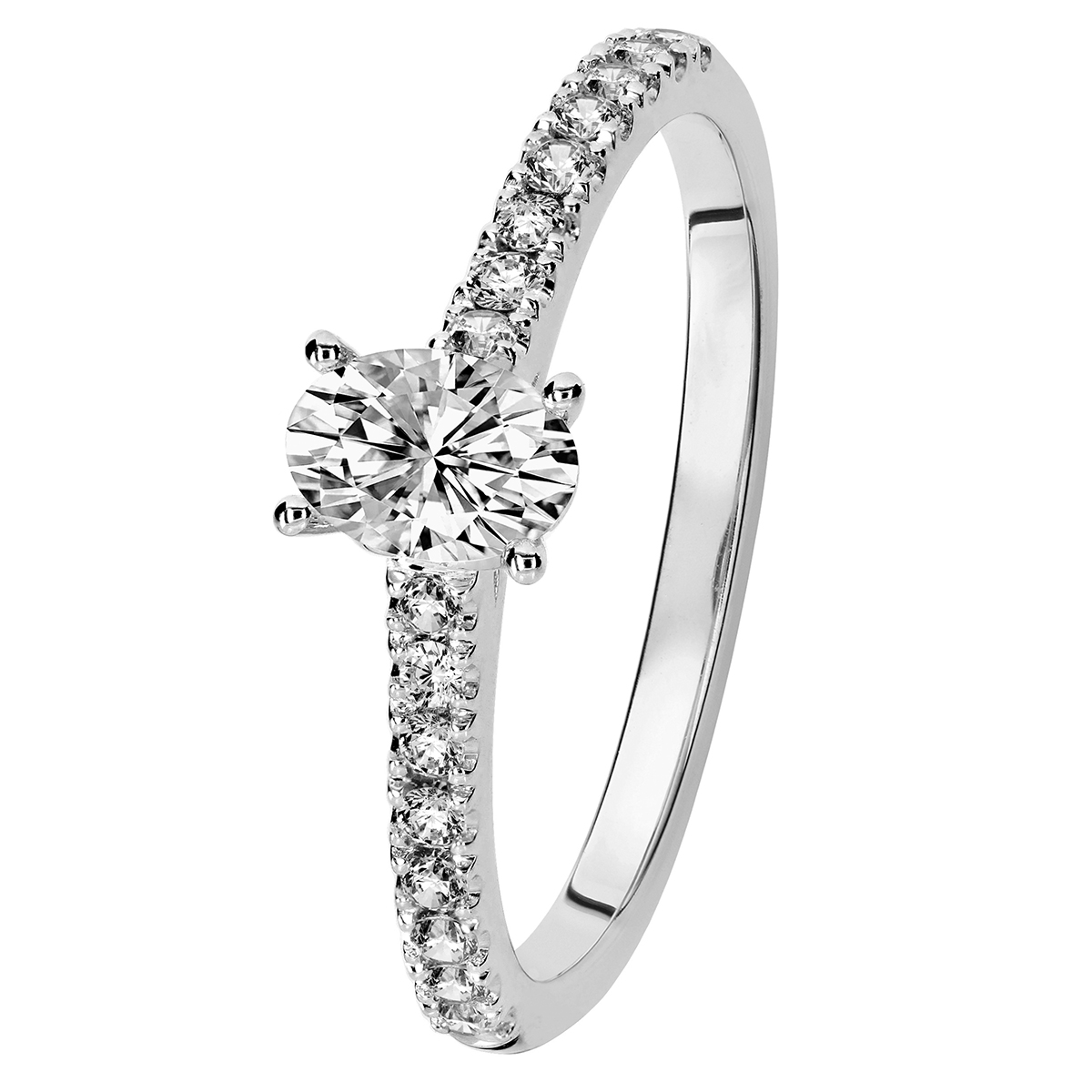 Kohinoor Ellen white gold diamond ring 0.46 ct 033-818V-46