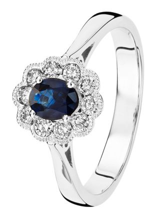 Kohinoor diamond sapphire ring 033-P4783VS