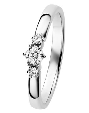 Kohinoor 034-248V-21 diamond ring white gold Leonora