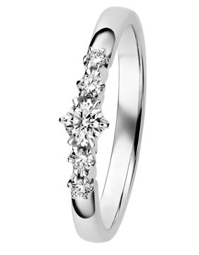 Kohinoor 034-248V-23 diamond ring white gold Leonora