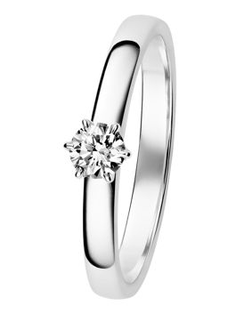 Kohinoor 034-248V-25 diamond ring white gold Leonora
