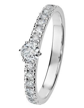 Kohinoor 034-248V-48 diamond ring white gold Leonora