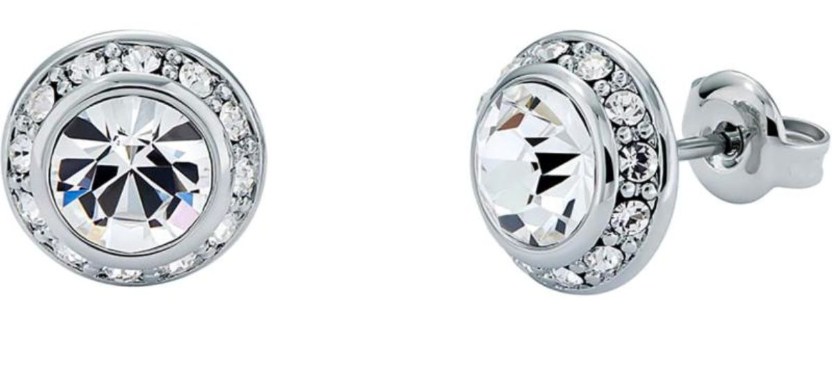 Ted Baker Soletia silver colored halo earrings 06-TBJ3698-01-02