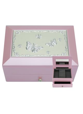 Jewelry box lightred/grey 078846