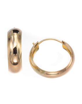 Silver Bar hoops 6-18 goldplated 7261