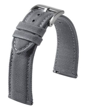 Tiera nylon strap with stitching gray