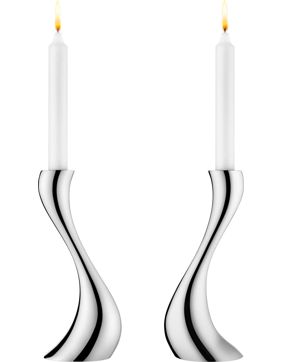 Georg Jensen Cobra Medium Candle Holder 2pcs 10009507