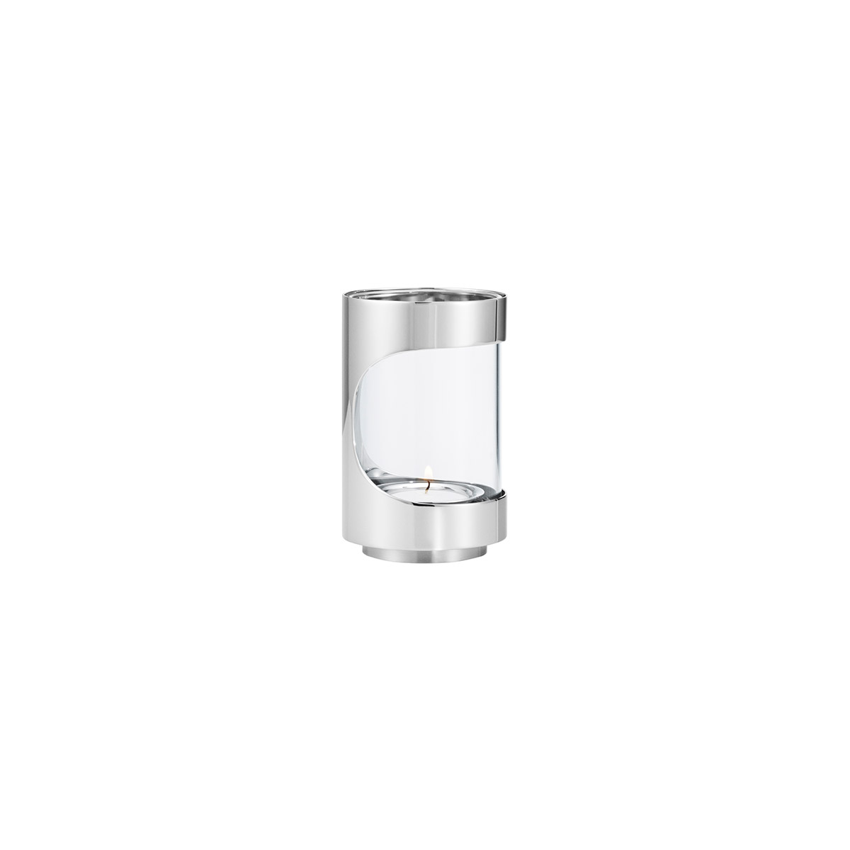 Georg Jensen Chrome Contours candleholder 12cm 10020460