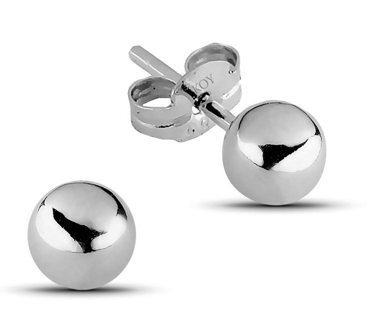 Goldearrings ball 3mm 100211W