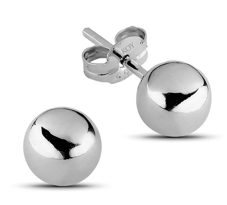 Goldearrings ball 4mm 100221W