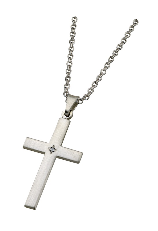 Saurum confirmation cross with diamond 5020 30 000