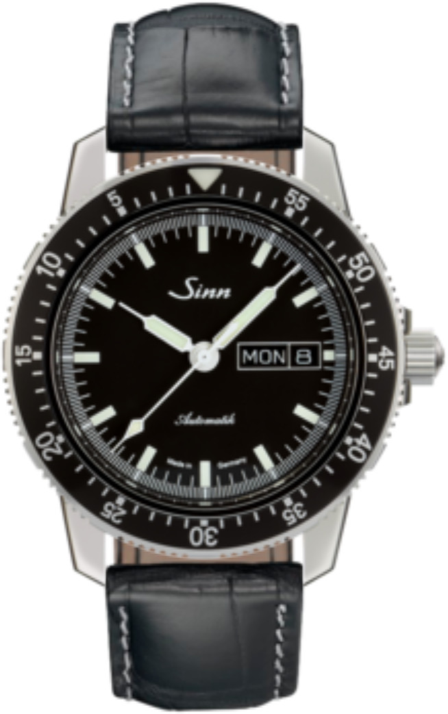 Sinn 104 St Sa I with black leather strap