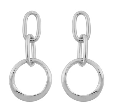 SNÖ Of Sweden Blanche round pendant earrings plain s 1057-6000256