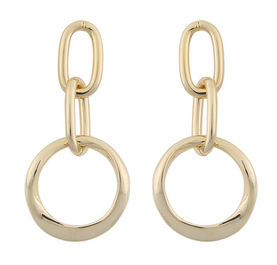 SNÖ Of Sweden Blanche round pendant earrings plain g 1057-6000257