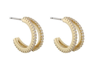 SNÖ Of Sweden Hanni double ring earrings g 1058-5300251