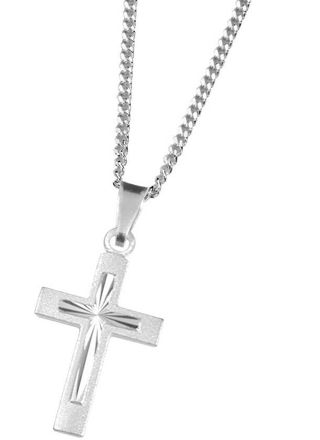 Saurum silver cross necklace 5077 00 000