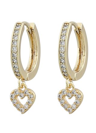 SNÖ of Sweden Valentina round earrings g/clear 1090-6300251