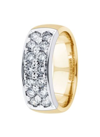 Festive Thelma 14-111-100-KV-HSI1 two-toned row diamond ring