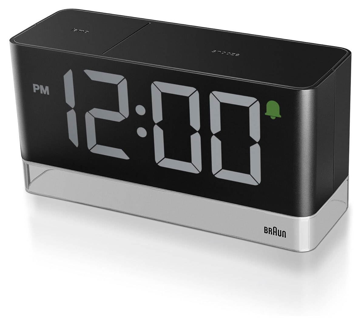 Braun digital alarm clock with reading light BC27B - watchesonline.com