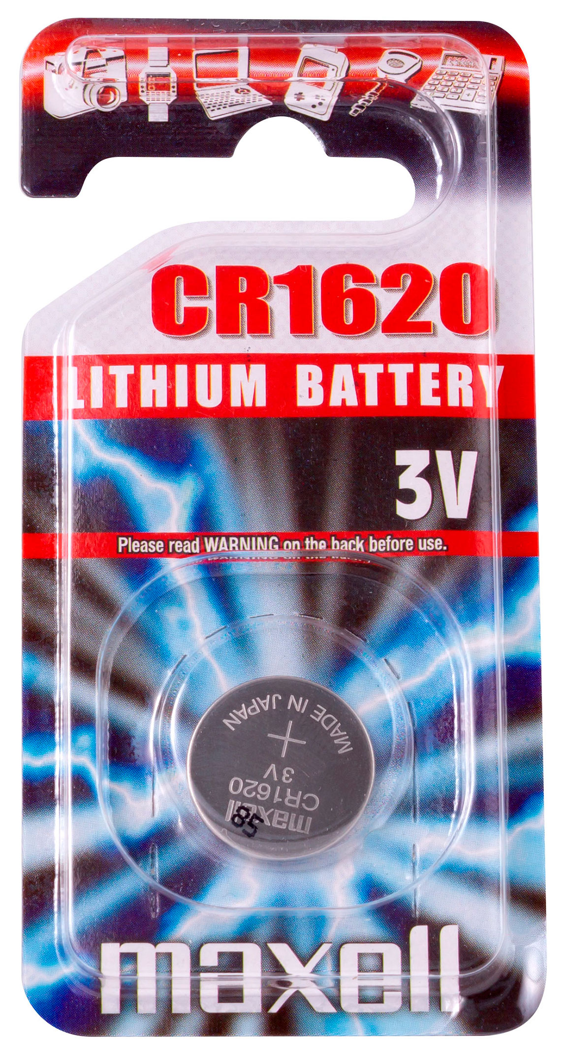 Maxell lithium battery CR1620 3V