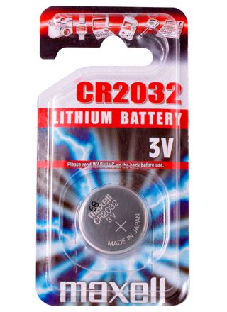 Maxell button battery CR2032 3V