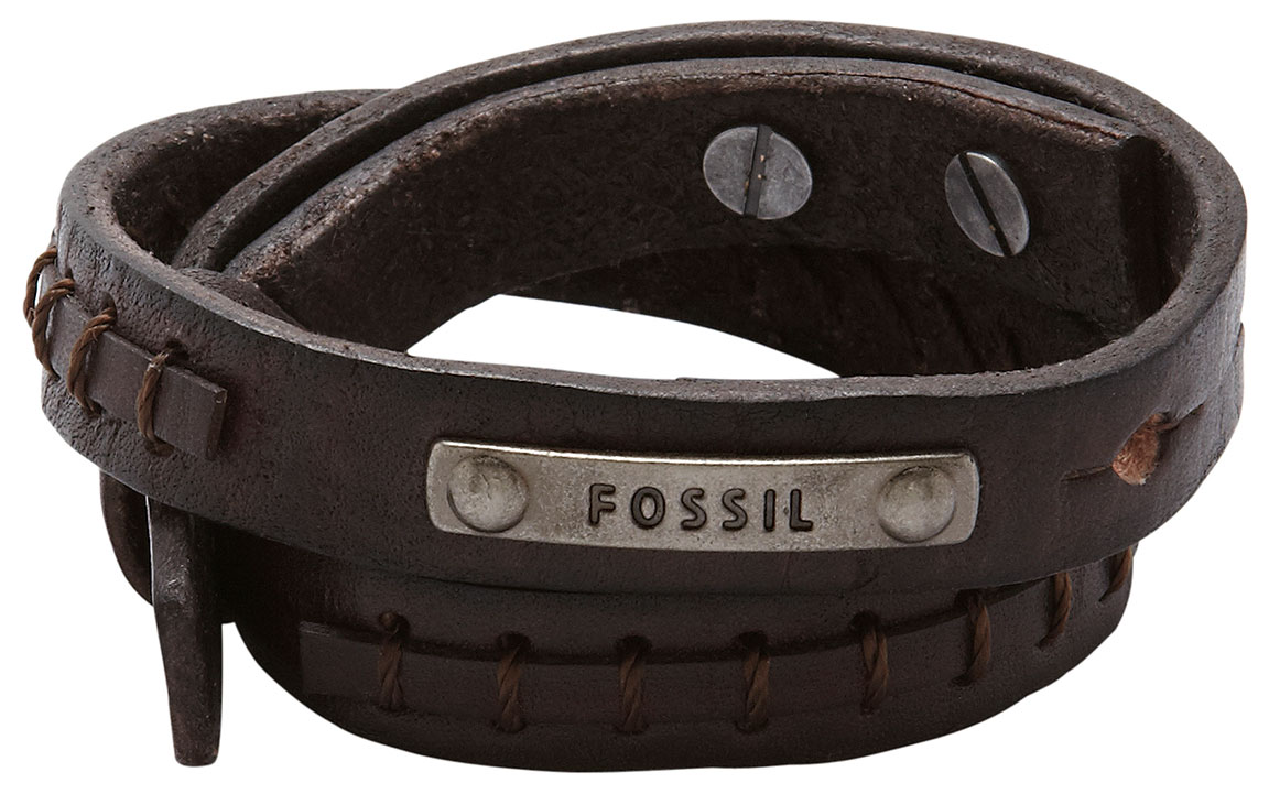 Fossil bracelet Brown Double Wrap JF87354040