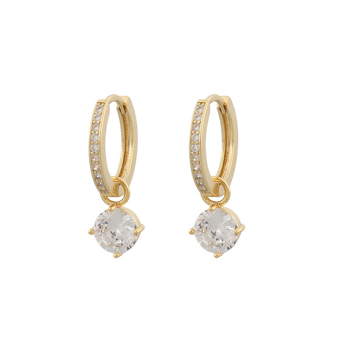 Snö of Sweden Rola round gold-plated hoop earrings 20 mm 1082-6300251