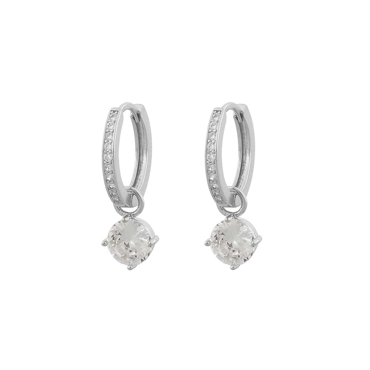 Snö of Sweden Rola round hoop earrings 20 mm 1082-6300012