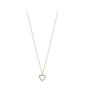 Snö of Sweden Valentina gold-plated heart necklace 42 cm 1090-0601251