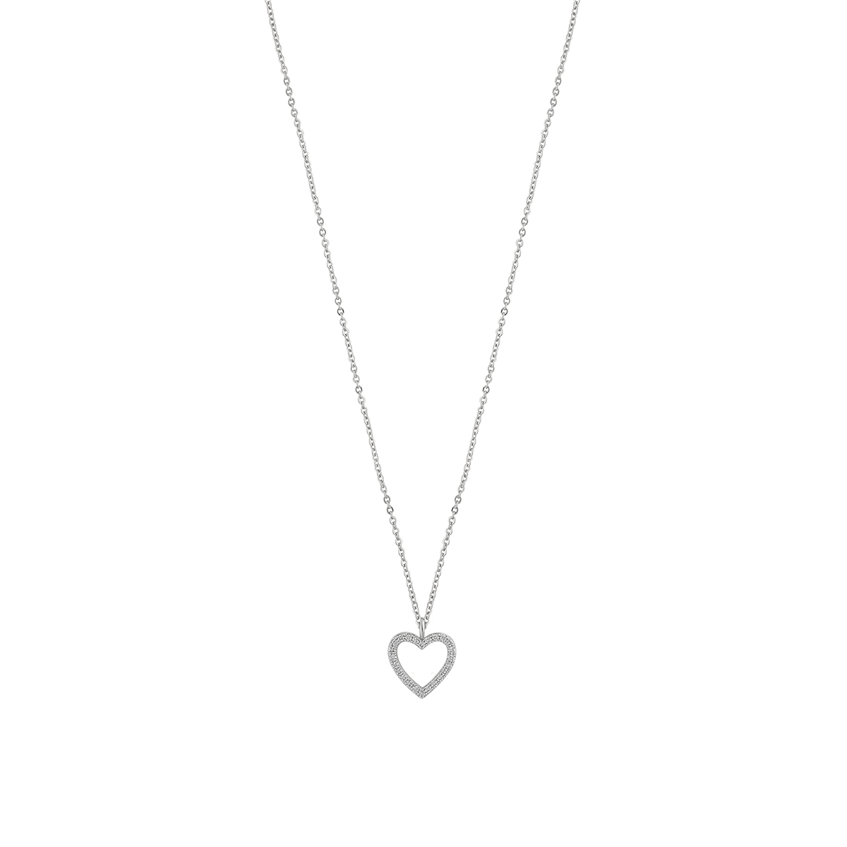Snö of Sweden Valentina heart necklace 42 cm 1090-0601012