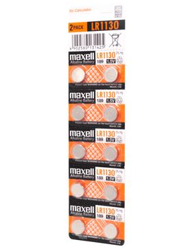 Maxell alkaline button battery LR1130 10PK MF (5X2) 1.5V