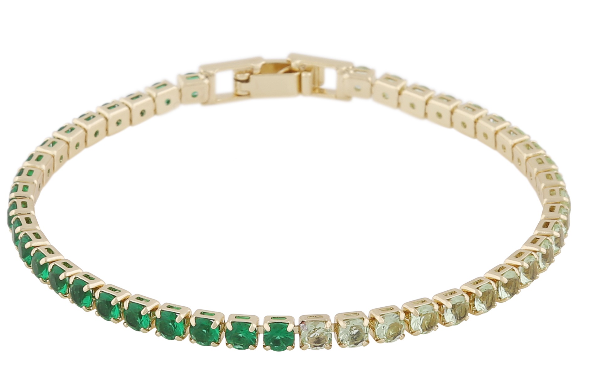 SNÖ of Sweden Siri stone gold green tennisbracelet 732-3400446