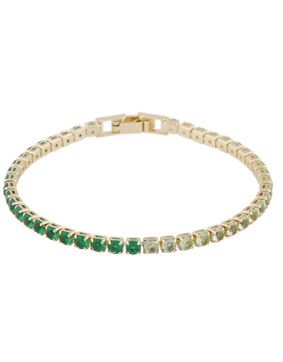 SNÖ of Sweden Siri stone gold green tennisbracelet 732-3400446