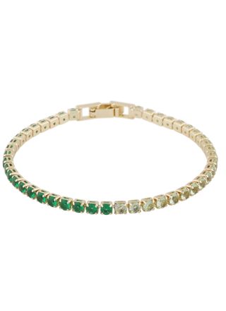 SNÖ of Sweden Siri stone gold green tennisbracelet 732-3400446