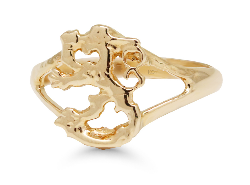Gold babtism ring 120