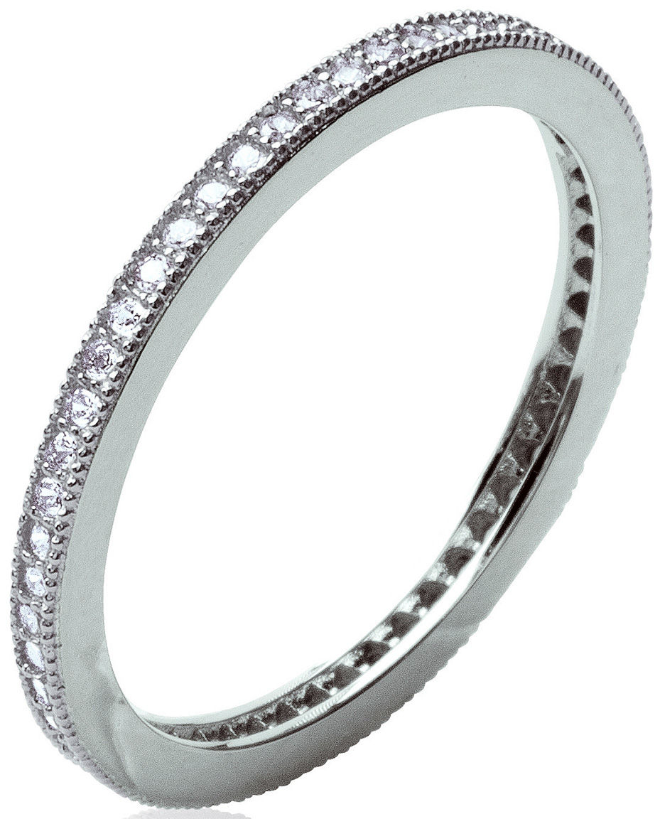 Lykka Casuals thin eternity band in silver 1,7 mm