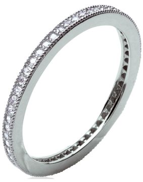 Lykka Casuals thin eternity band in silver 1,7 mm