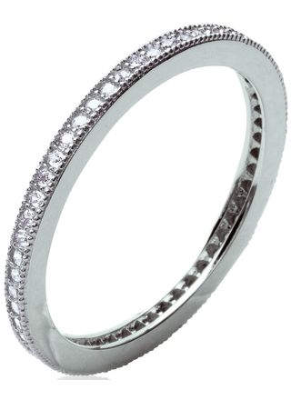 Lykka Casuals thin eternity band in silver 1,7 mm