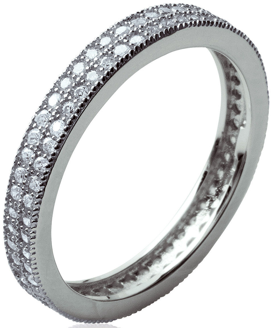 Lykka Casuals two-tier eternityband in silver 3 mm
