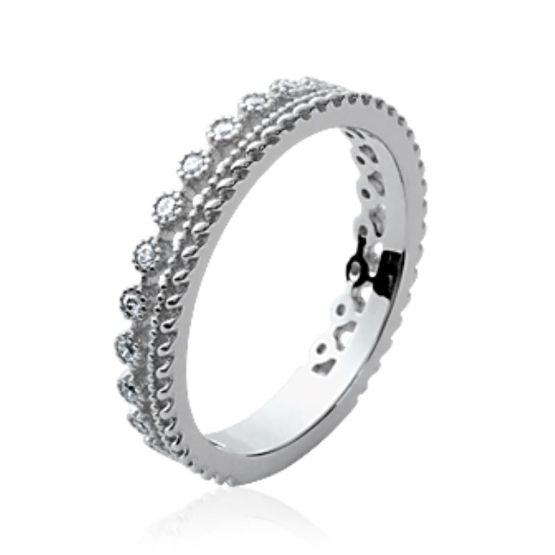 Lykka Casuals silver eternity ring 3,5 mm