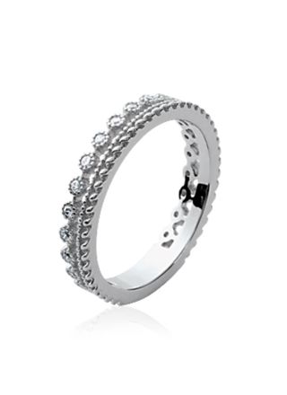 Lykka Casuals silver eternity ring 3,5 mm