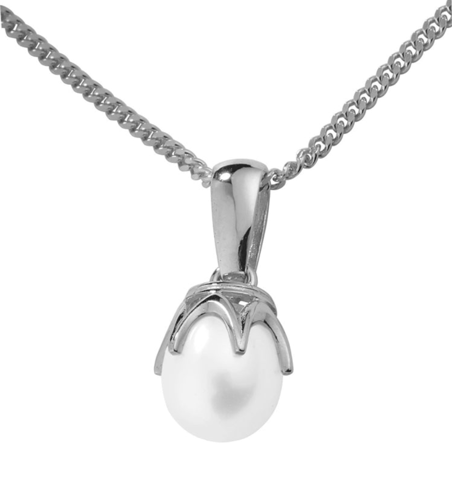 Kohinoor white gold pearl pendant 123-13V-7