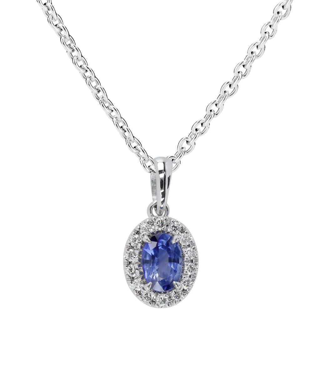 Kohinoor Olivia 0,14 ct sapphire diamond pendant 123-411VS-14