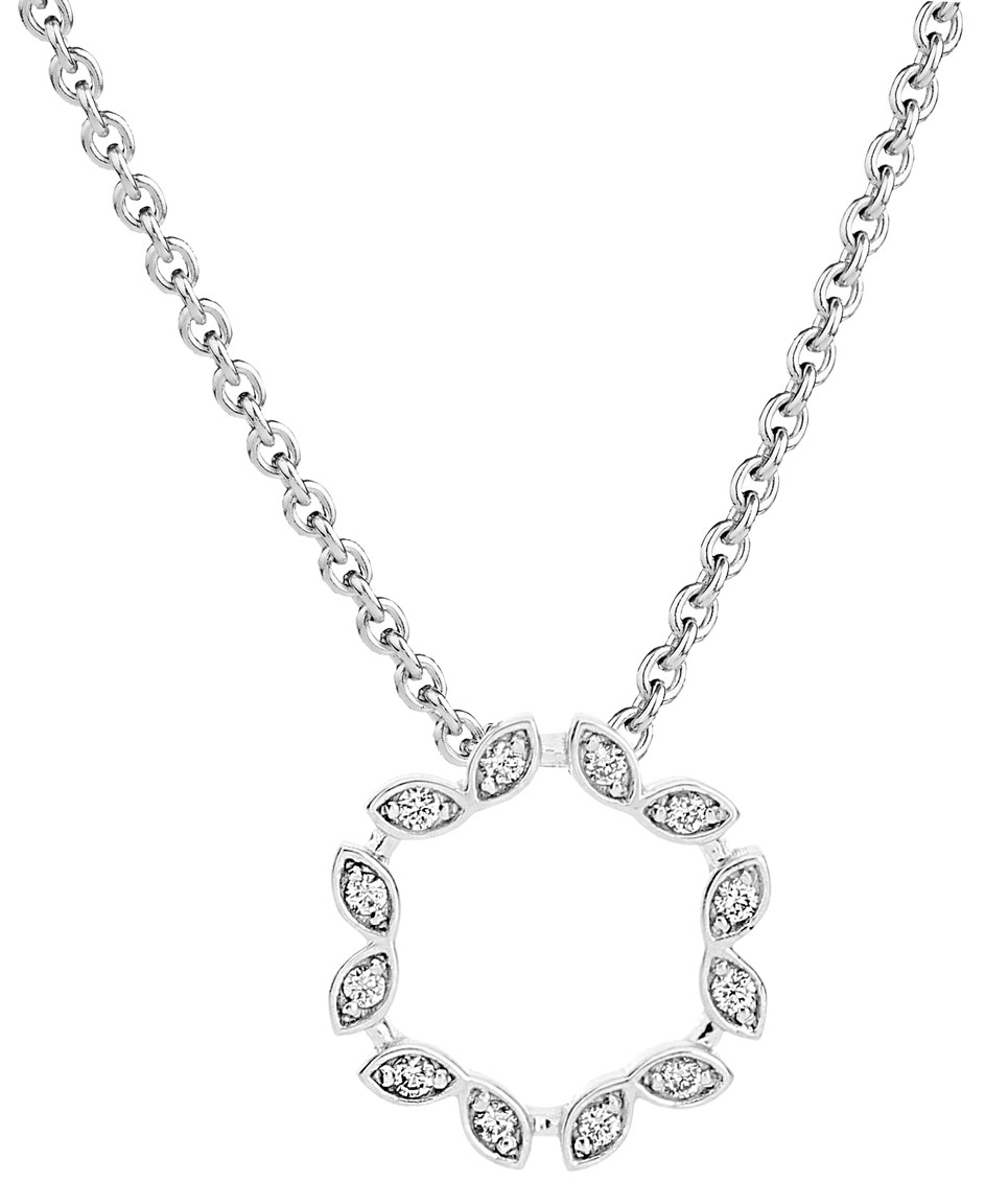 Kohinoor Swan Diamond Pendant White Gold 123-433V-06