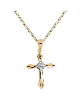 Kohinoor yellow gold diamond pendant 123-P5340