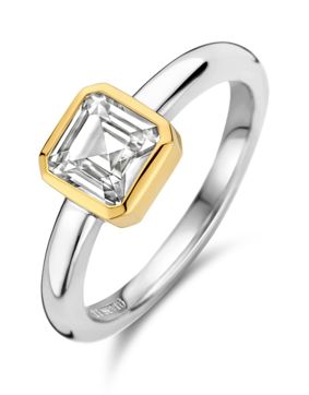 TI SENTO square solitaire silver ring 12328ZY