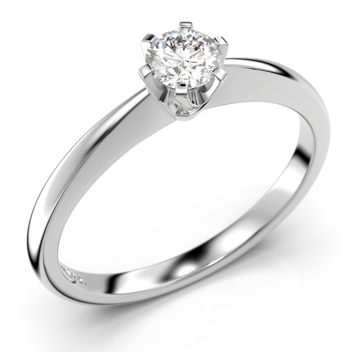 Festive Classic solitaire diamond ring 128-020-VK
