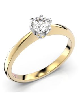 Festive Classic solitaire diamond ring 128-030-KV