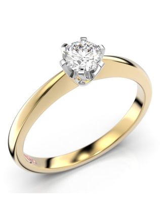 Festive Classic solitaire diamond ring 128-030-KV